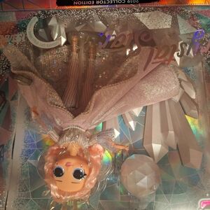 Sparkly Pink Doll with Glitter Dress